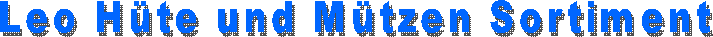 Leo Hte und Mtzen Leo Sortiment